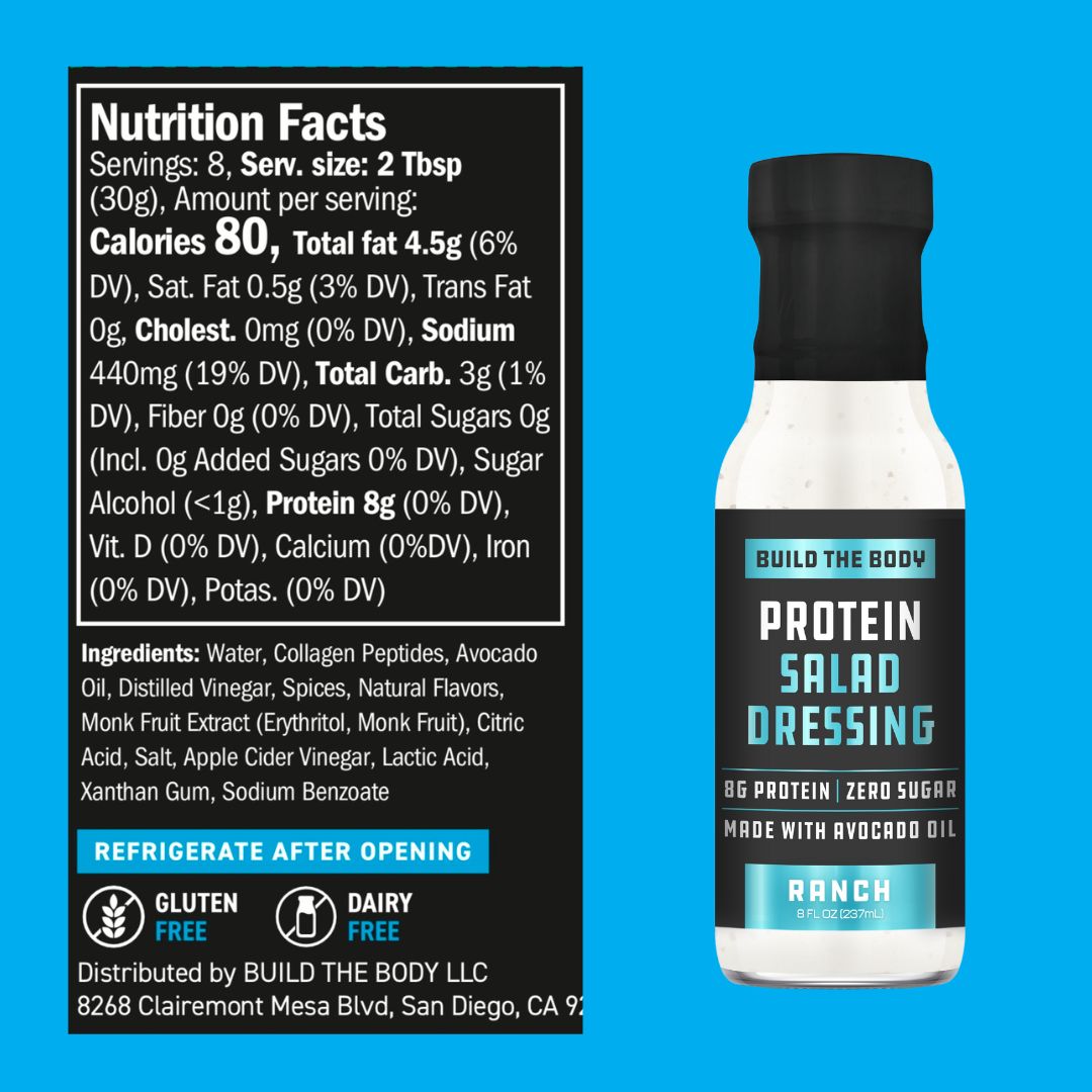 Build the Body 8G Protein Salad Dressing (2 pack) | Made with Collagen Peptides & Avocado Oil (Copy)