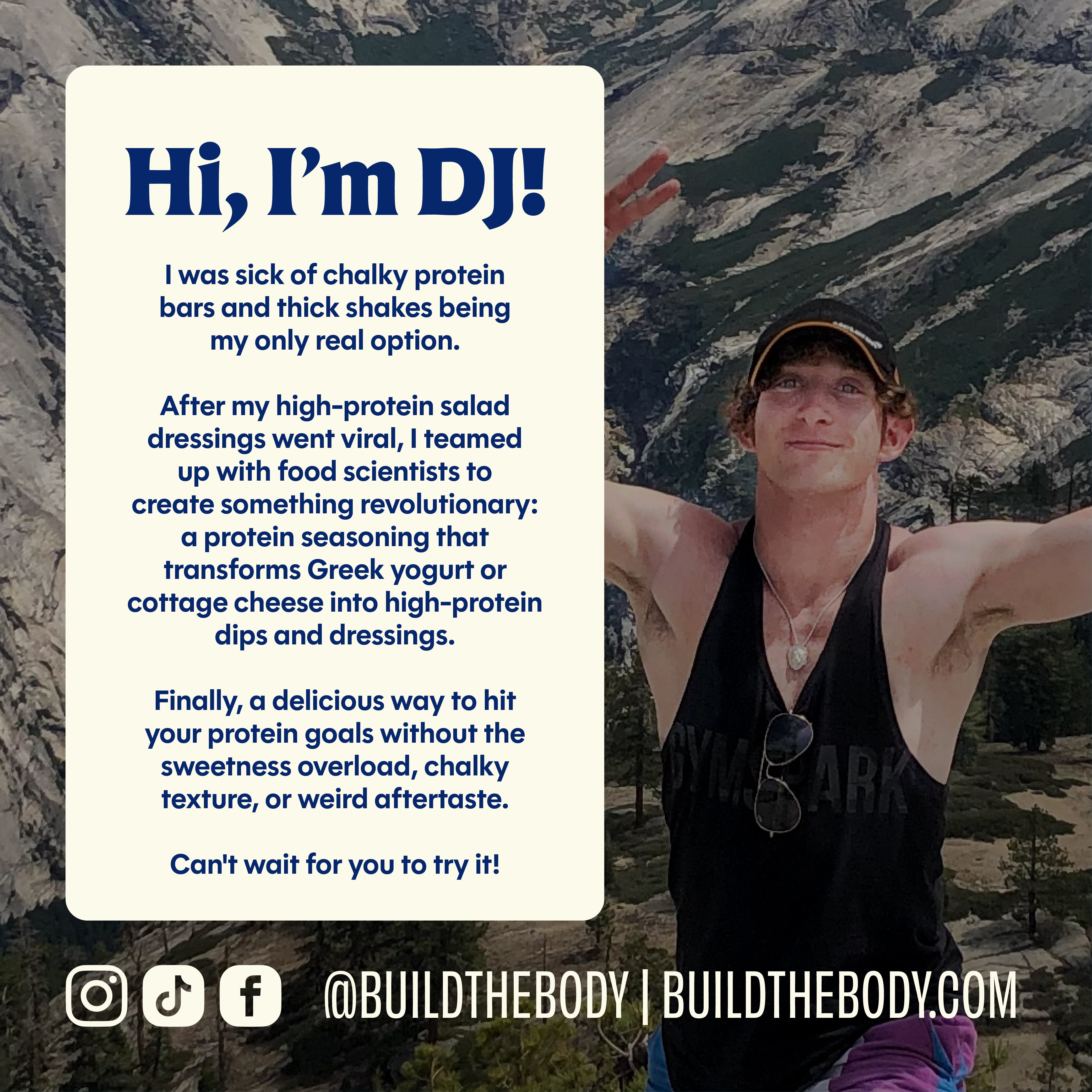 Build the Body Protein Ranch Seasoning | Mix w/ Greek Yogurt or Cottage Cheese for Protein Dips in Minutes | Flavor Boost for Veggies & Salads | Gluten Free