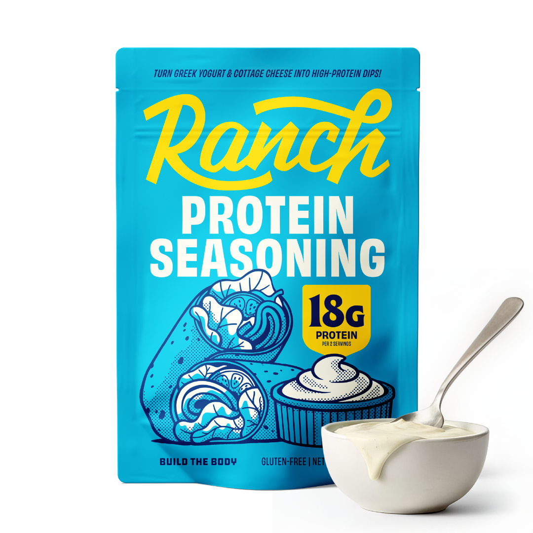 Build the Body Protein Ranch Seasoning | Mix w/ Greek Yogurt or Cottage Cheese for Protein Dips in Minutes | Flavor Boost for Veggies & Salads | Gluten Free
